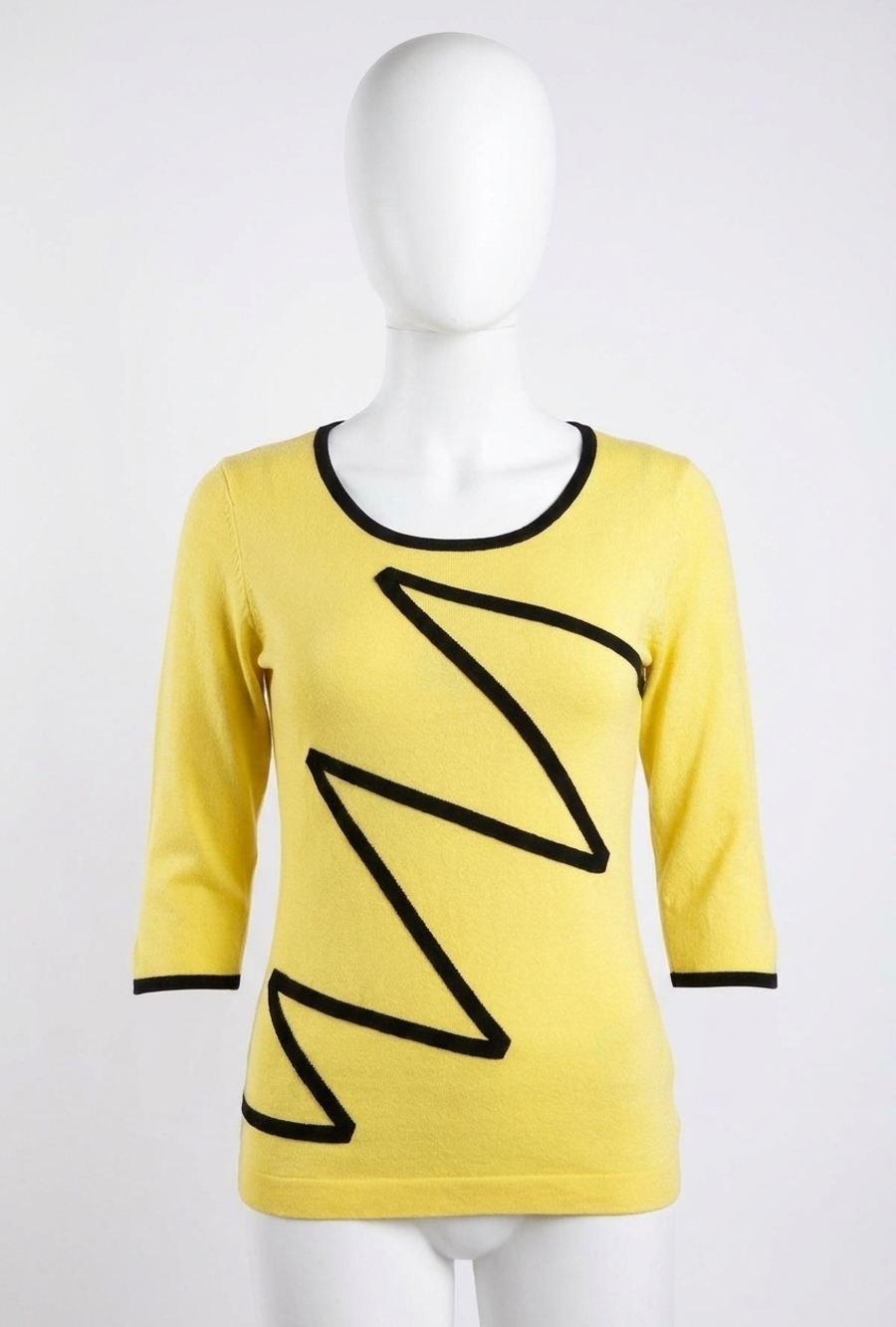 NEW ANGEL zig zag sweater in yellow/black